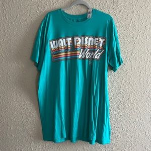 BRAND NEW WITH TAGS Walt Disney World Teal Tee 2XL